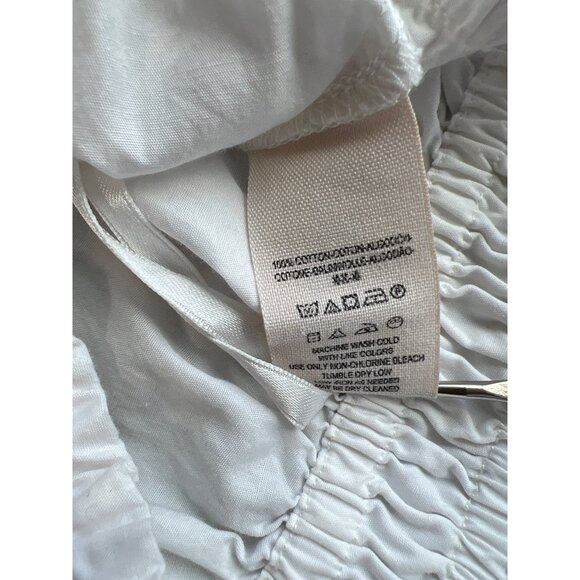 Free People Anabelle Asymmetrical One Shoulder Top Size S Ruffle Trim Minimalist - Picture 6 of 8